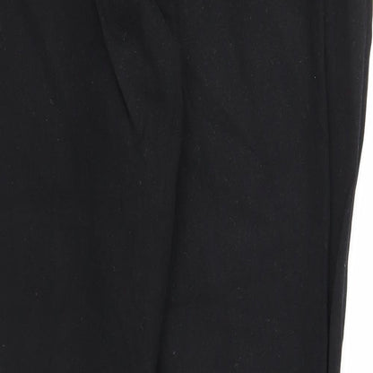 Womens UK Size 12 John Lewis Regular Fit Dress Pants Black Trousers