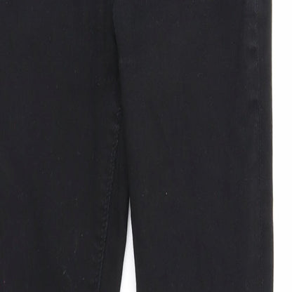 Womens UK Size 10 Waredenim Regular Fit Skinny Black Jeans