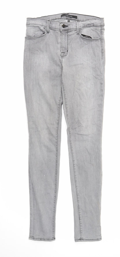 Womens UK Size 28 in J Brand Regular Fit Skinny Grey Jeans