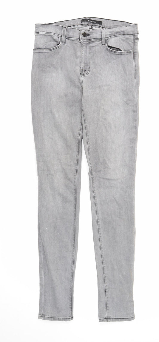 Womens UK Size 28 in J Brand Regular Fit Skinny Grey Jeans