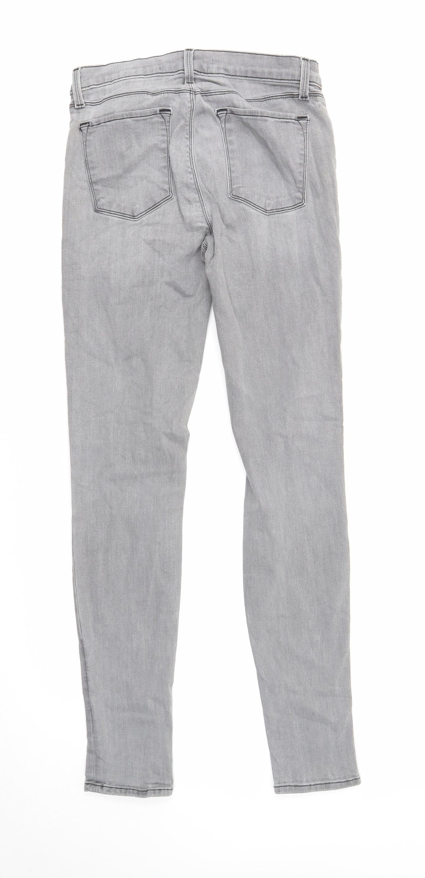 Womens UK Size 28 in J Brand Regular Fit Skinny Grey Jeans