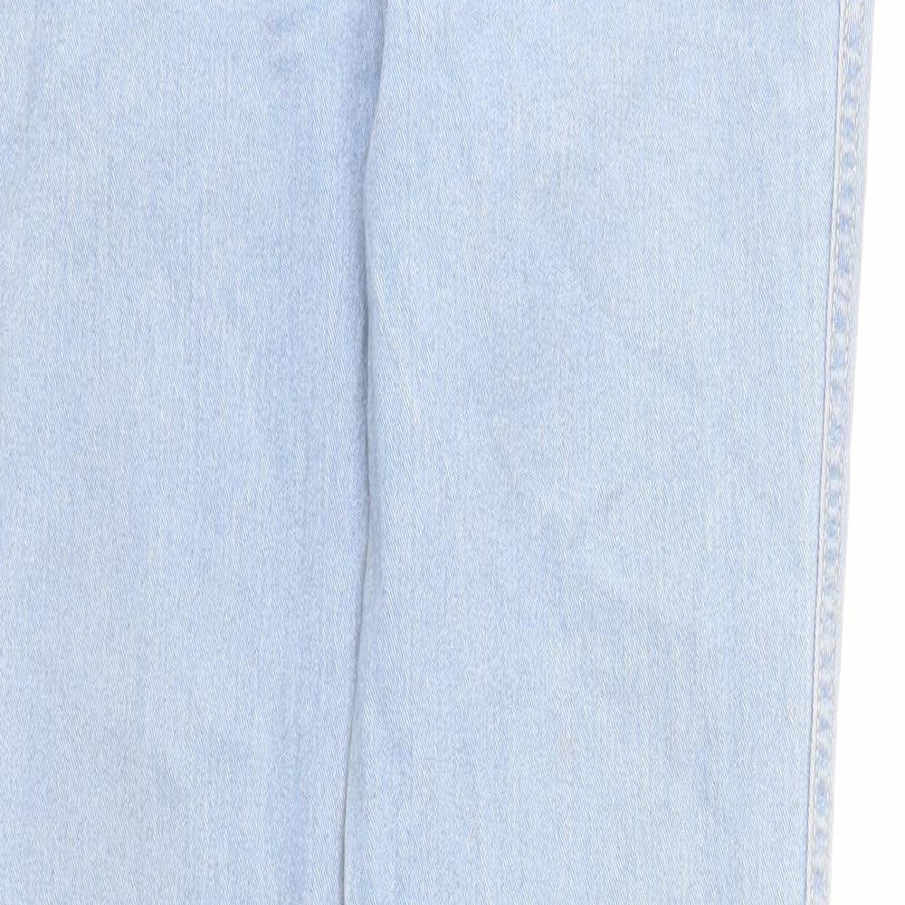 &Denim Womens Blue Cotton Skinny Jeans Size 32 in Regular Zip