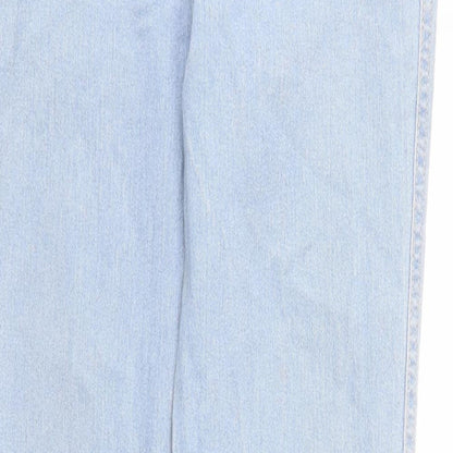 &Denim Womens Blue Cotton Skinny Jeans Size 32 in Regular Zip