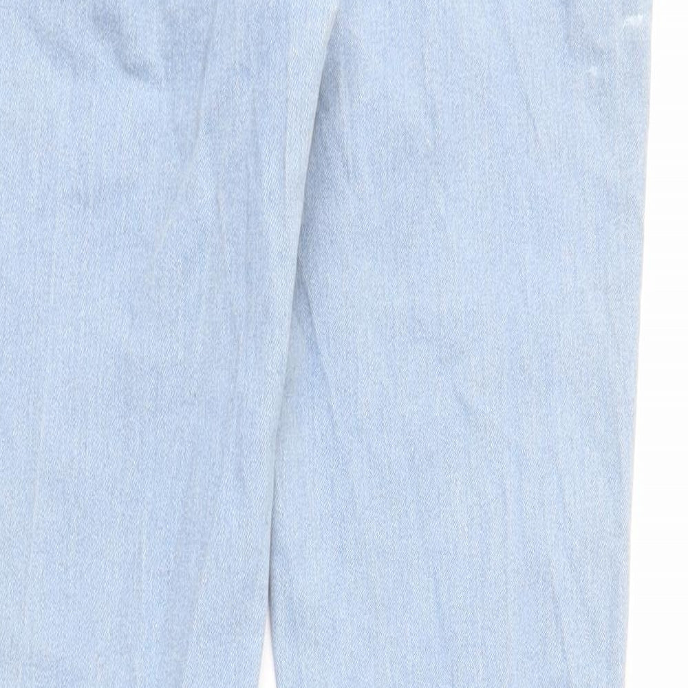 &Denim Womens Blue Cotton Skinny Jeans Size 32 in Regular Zip