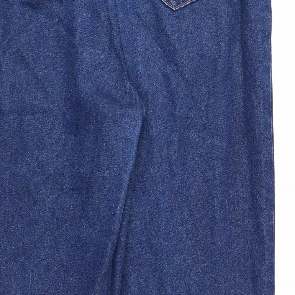 Womens UK Size 14 Denim Regular Fit Straight Blue Jeans