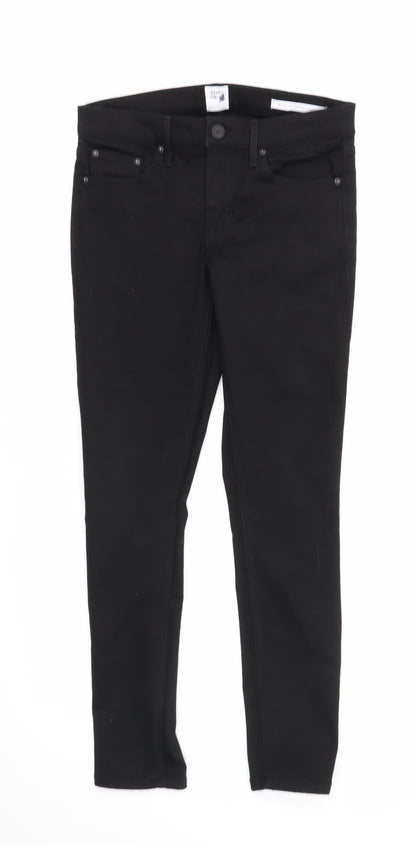 Womens UK Size 28 in Preworn Regular Fit Skinny Black Jeans