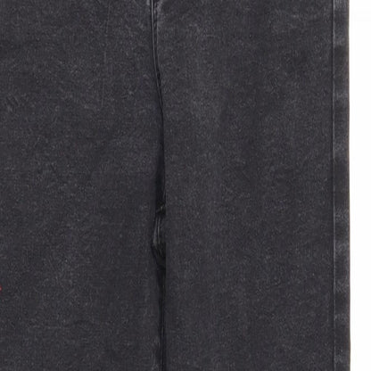 Denim & Co. Womens Black Cotton Skinny Jeans Size 14 Regular Zip