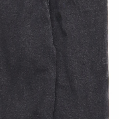 Denim & Co. Womens Black Cotton Skinny Jeans Size 14 Regular Zip