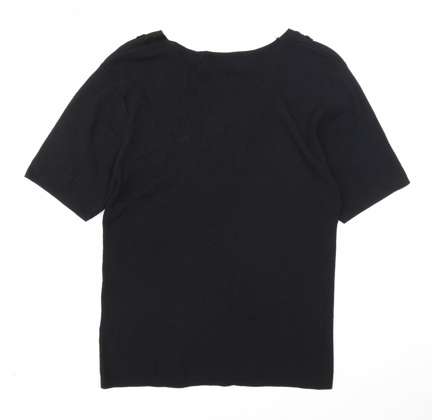 Womens UK Size 14 Pure & Natural Black Pullover Jumper