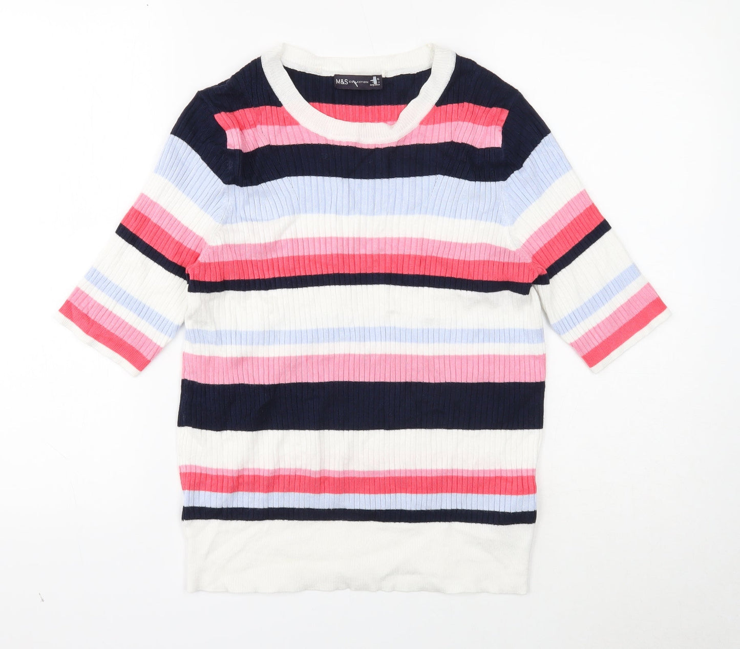 Womens UK Size 16 Marks and Spencer White Pullover Jumper