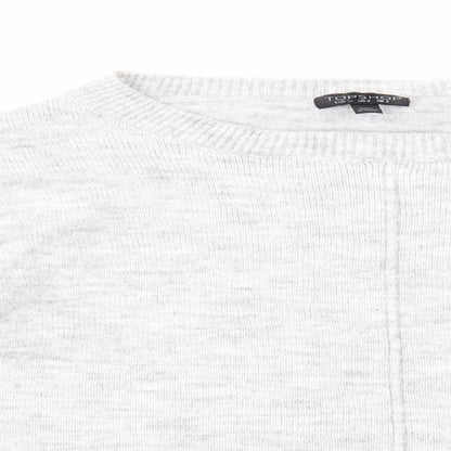 Womens UK Size 6 Topshop Grey Pullover Jumper