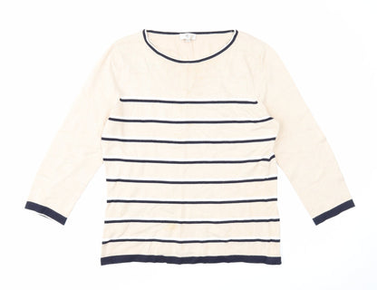 Womens UK Size M CC Beige Pullover Jumper