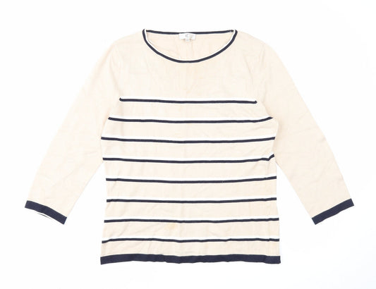 Womens UK Size M CC Beige Pullover Jumper