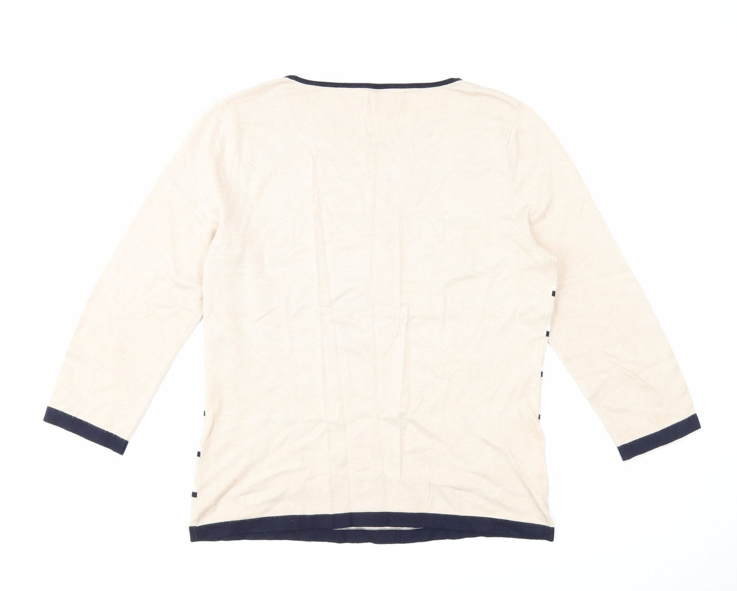 Womens UK Size M CC Beige Pullover Jumper