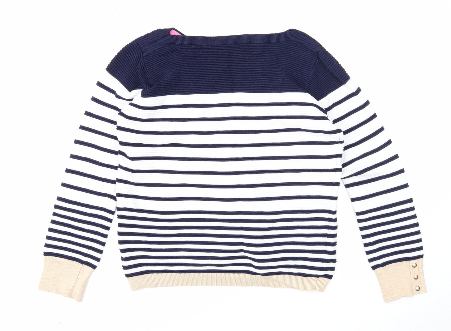 Womens UK Size 14 M&Co White Pullover Jumper