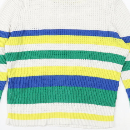 Womens UK Size S Stradivarius White Pullover Jumper
