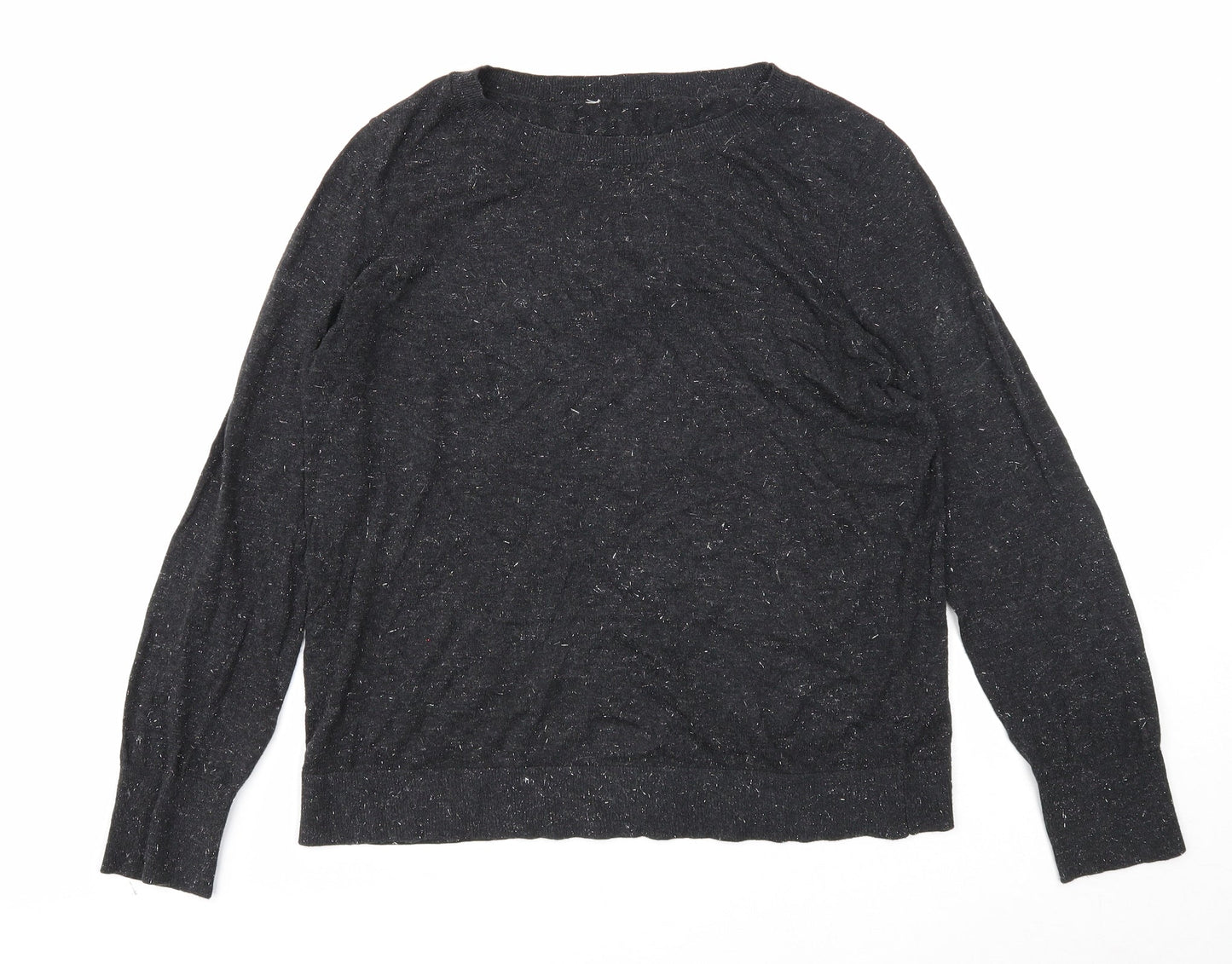 Womens UK Size 10 Preworn Black Pullover Jumper