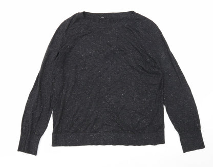 Womens UK Size 10 Preworn Black Pullover Jumper