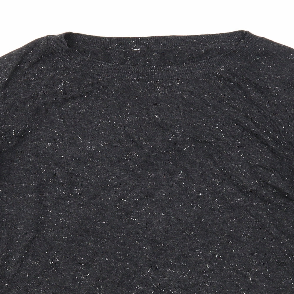 Womens UK Size 10 Preworn Black Pullover Jumper