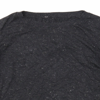 Womens UK Size 10 Preworn Black Pullover Jumper