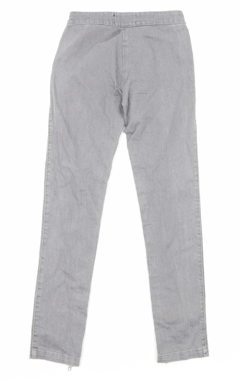 By Malene Birger Womens Grey Cotton Skinny Jeans Size 6 Regular Zip
