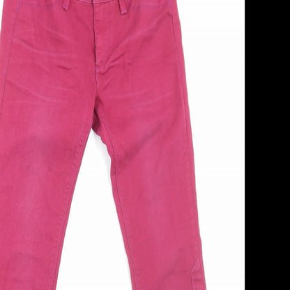 Lee Cooper Womens Pink Cotton Skinny Jeans Size 6 Regular Zip