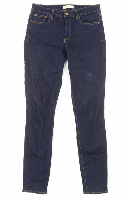 Gap Womens Blue Cotton Skinny Jeans Size 10 Regular Zip