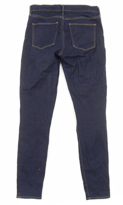 Gap Womens Blue Cotton Skinny Jeans Size 10 Regular Zip