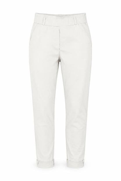 Culture Sud Womens Grey Herringbone Cotton Trousers Size S Regular