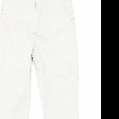 Culture Sud Womens Grey Herringbone Cotton Trousers Size S Regular