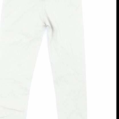 Culture Sud Womens Grey Herringbone Cotton Trousers Size S Regular