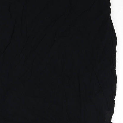 Capacity Womens Black Viscose Swing Skirt Size 10