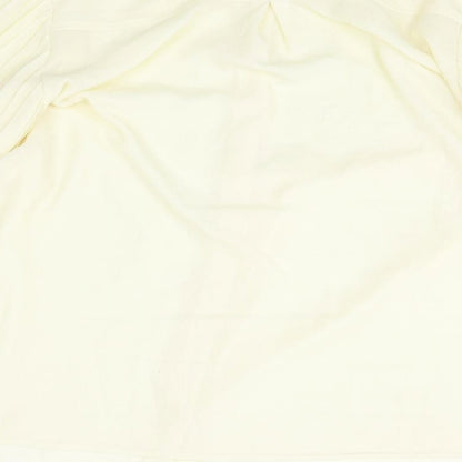 Womens UK Size 16 Marks and Spencer Yellow Basic Button-Up