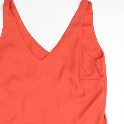 Womens UK Size 8 Wallis Red Basic Tank