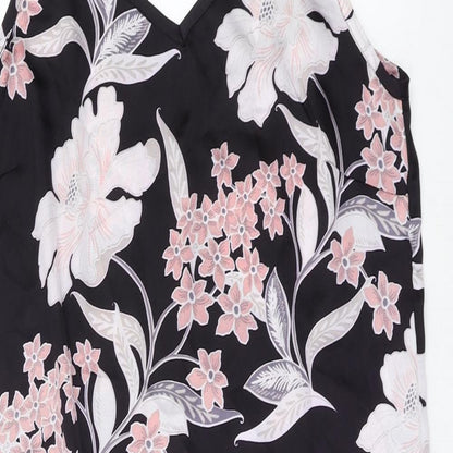 NEXT Womens Multicoloured Floral Polyester Slip Dress Size 10 V-Neck Pullover