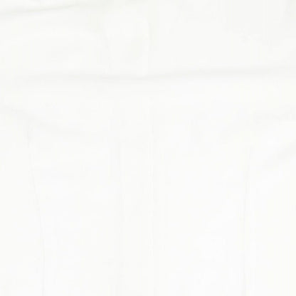 Womens UK Size 12 BHS White Basic Button-Up