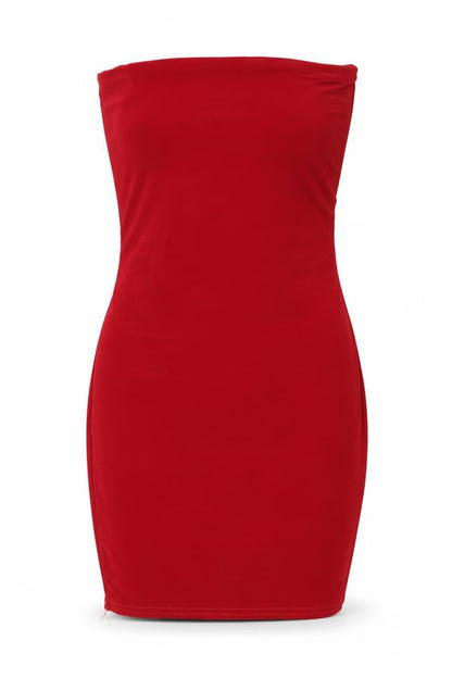 MissyEmpire Womens Red Polyester Bodycon Size 10 Off the Shoulder Lace Up