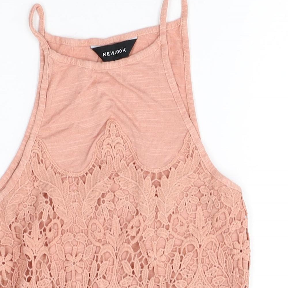 Womens UK Size 6 New Look Pink Camisole Tank