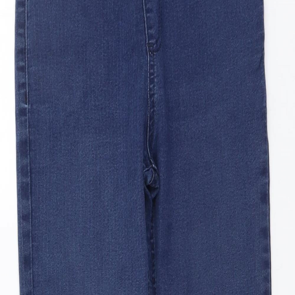 Marks and Spencer Womens Blue Cotton Jegging Jeans Size 8 L27 in Regular
