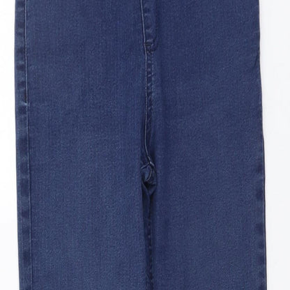 Marks and Spencer Womens Blue Cotton Jegging Jeans Size 8 L27 in Regular