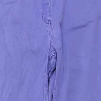 Gelco Womens Purple Polyester Straight Jeans Size 10 L27 in Regular Button