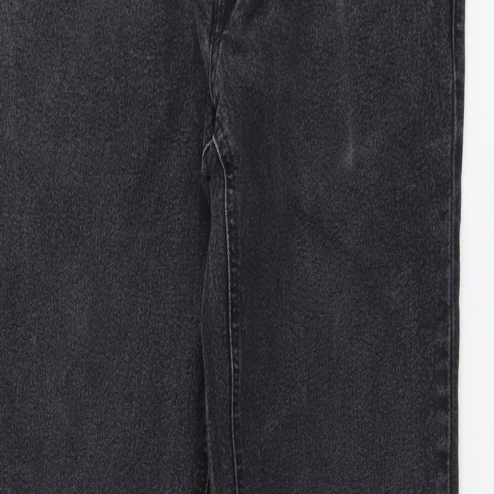 Easy Mens Blue Cotton Straight Jeans Size 30 in L32 in Regular Button