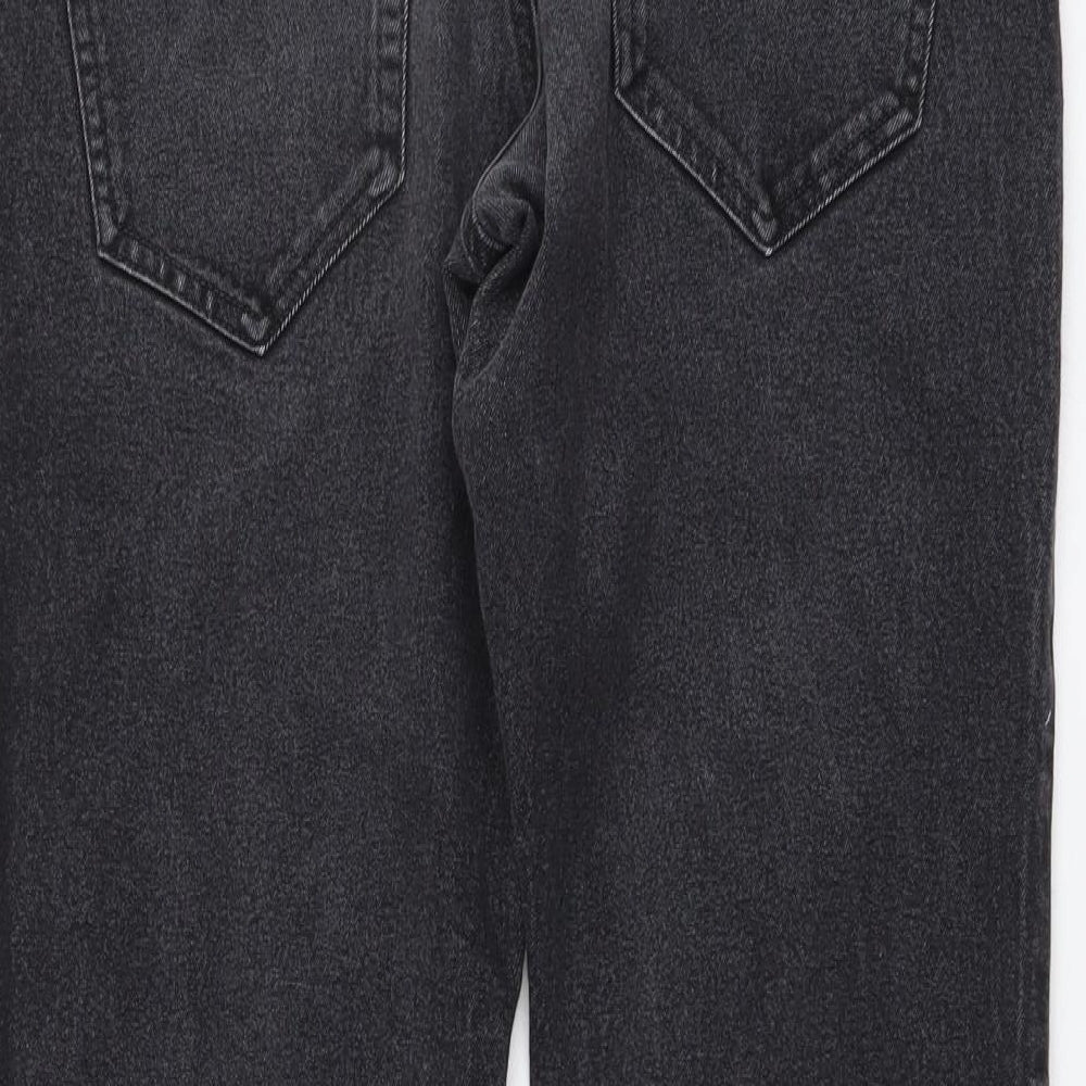 Easy Mens Blue Cotton Straight Jeans Size 30 in L32 in Regular Button