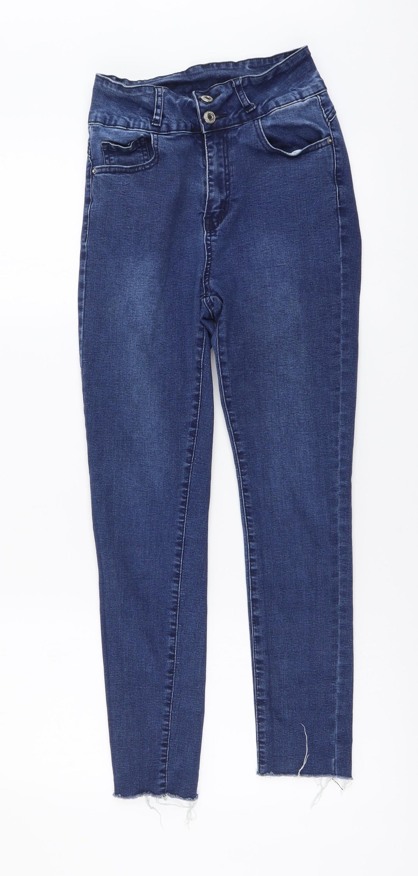 Womens UK Size M SheIn Regular Fit Skinny Blue Jeans