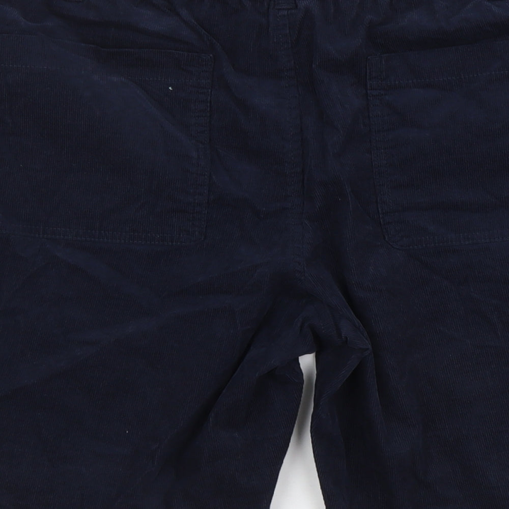 Marks and Spencer Womens Blue Cotton Chino Shorts Size 2XL L9 in Regular Button