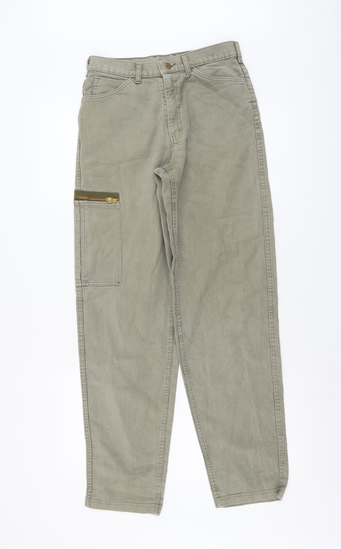 Mustang Womens Green Cotton Straight Jeans Size 26 in L31 in Regular Button