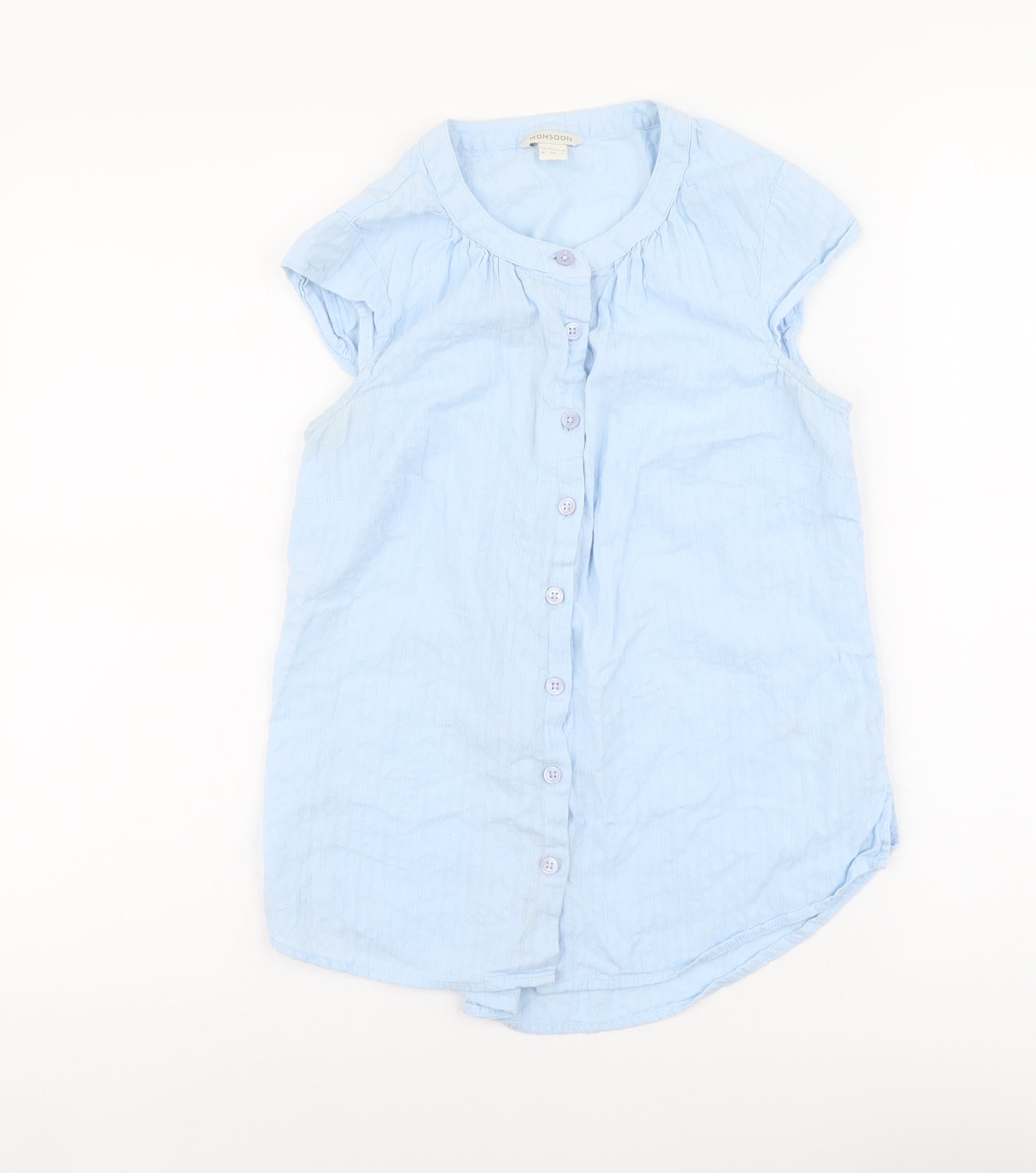Womens UK Size 8 Monsoon Blue Basic Tank