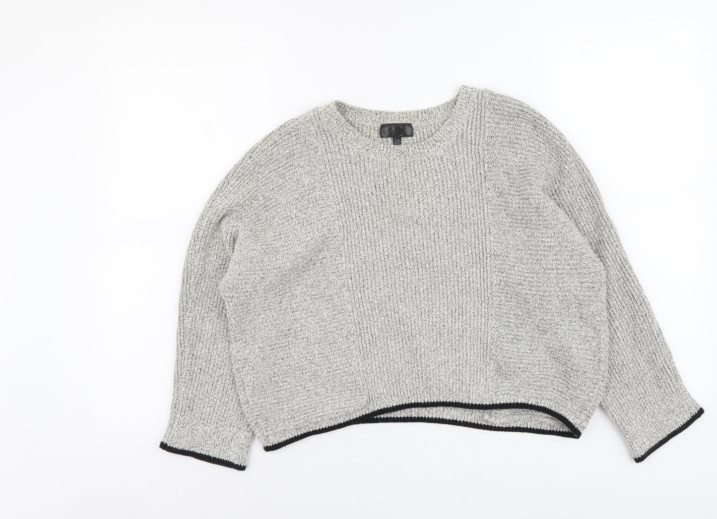 Womens UK Size 10 Topshop Grey Pullover Jumper