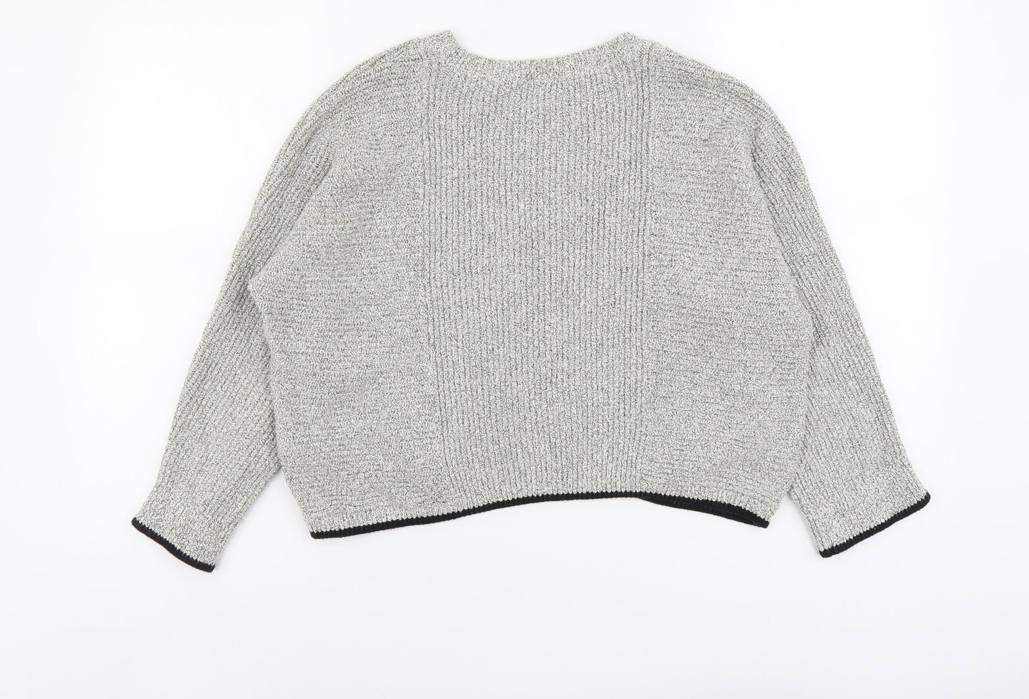 Womens UK Size 10 Topshop Grey Pullover Jumper