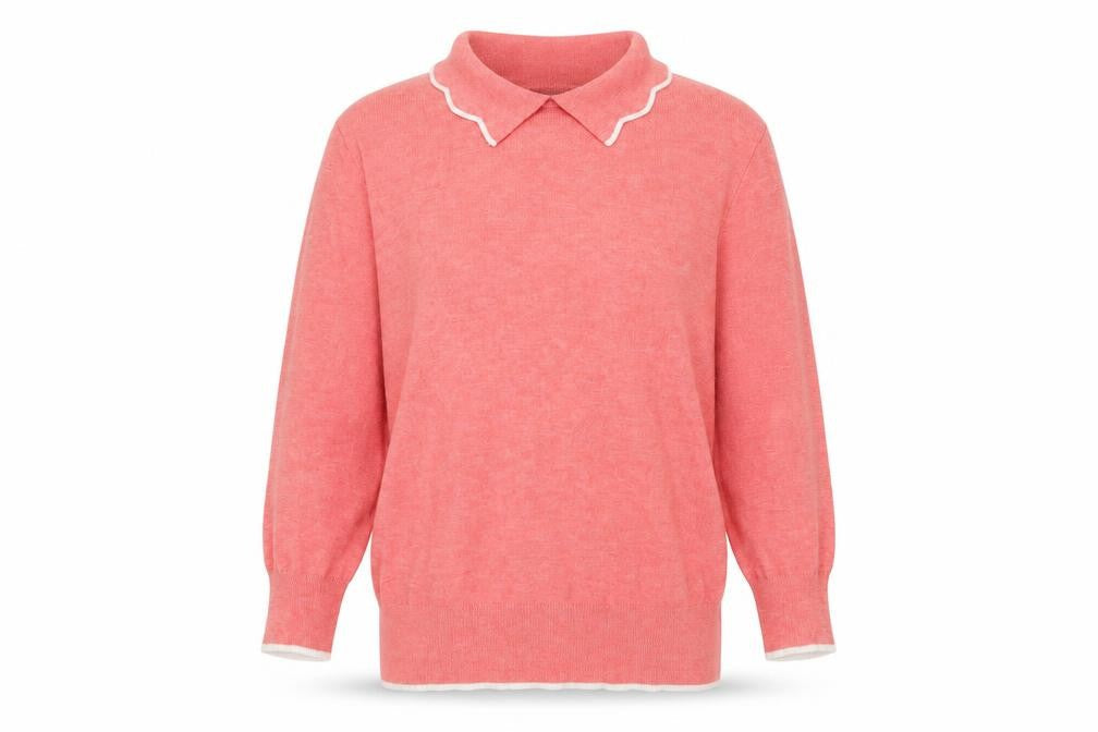Womens UK Size 14 Papaya Orange Pullover Jumper
